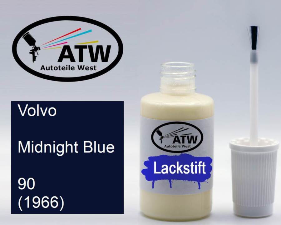 Volvo, Midnight Blue, 90 (1966): 20ml Lackstift, von ATW Autoteile West.